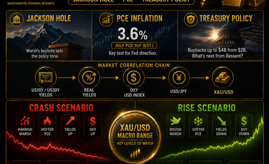 How to trade JACKSON HOLE, PCE, U.S. TREASURY POLICY during last week of August 2026: Trading Scenarios with Economics Based Logics by Piyush Ratnu