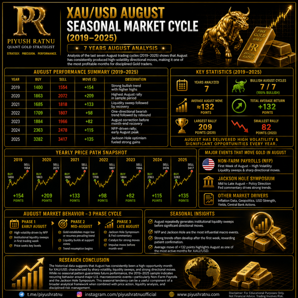 How to trade XAUUSD Spot Gold Accurately in August 2026 | Past 7 Years Market Cycles Analysis