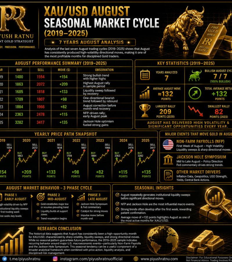 How to trade XAUUSD Spot Gold Accurately in August 2026 | Past 7 Years Market Cycles Analysis