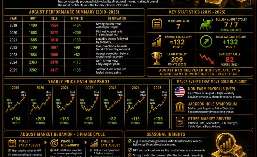 How to trade XAUUSD Spot Gold Accurately in August 2026 | Past 7 Years Market Cycles Analysis
