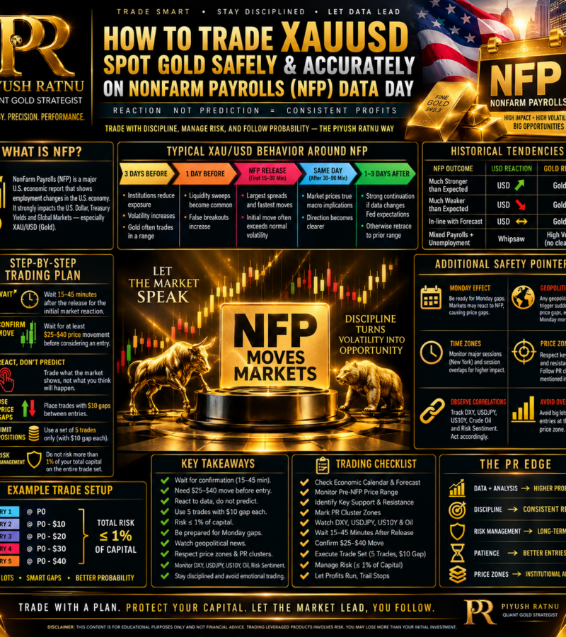 How to Trade XAUUSD Spot Gold Accurately on Nonfarm Payrolls NFP Data Day in August 2026?