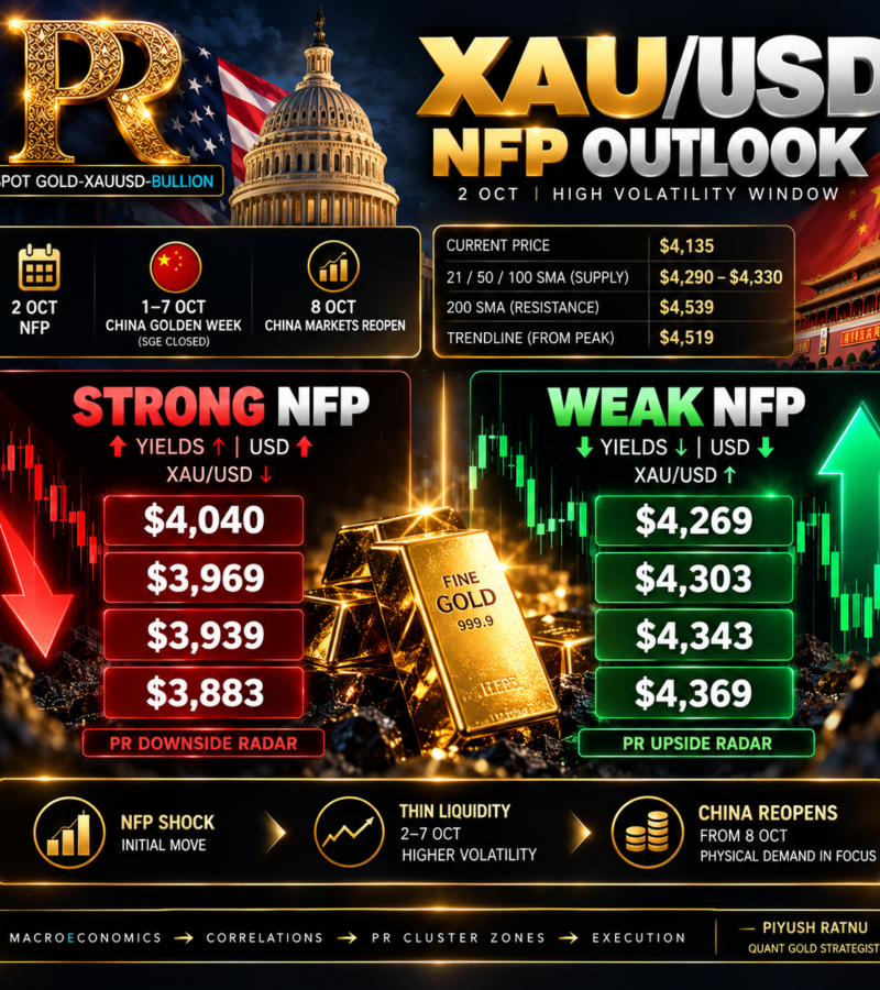 XAU/USD: NFP + GOLDEN WEEK — A HIGH-VOLATILITY WINDOW, Trade Wisely!