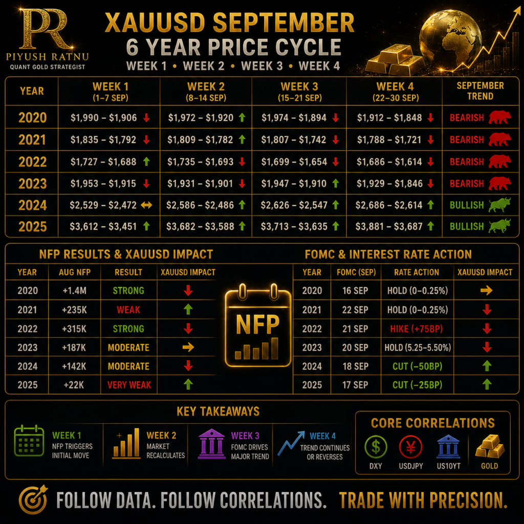 Piyush Ratnu XAUUSD GOLD Analysis September