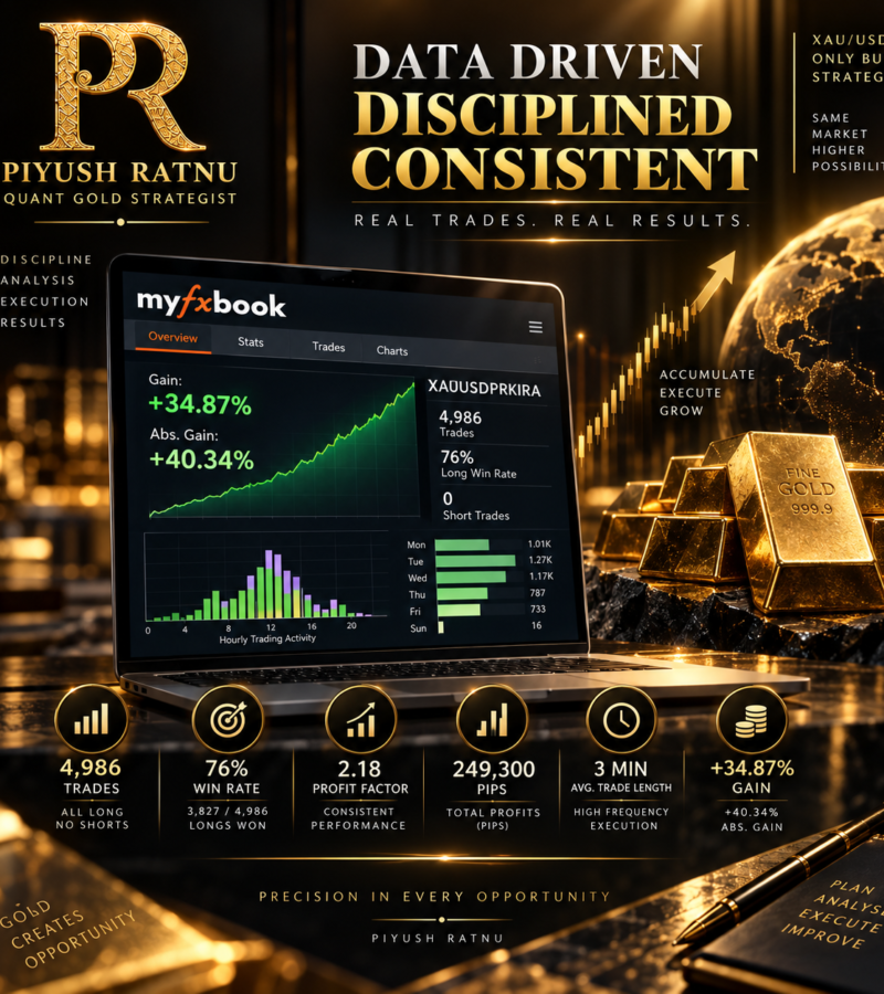 How to verify Most Accurate XAUUSD Traders Analysts | MyFxBook Audited Track Record of Piyush Ratnu