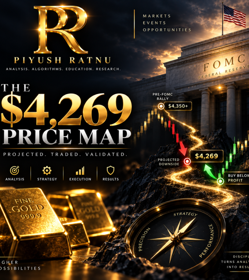 Who Projected XAUUSD Price Target $4269 before FOMC on 14 September 2026, achieved on 16 September 2026 after FOMC in September 2026 | Accuracy Review | Piyush Ratnu
